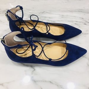 🌸NEW❗️Lace up suede shoes